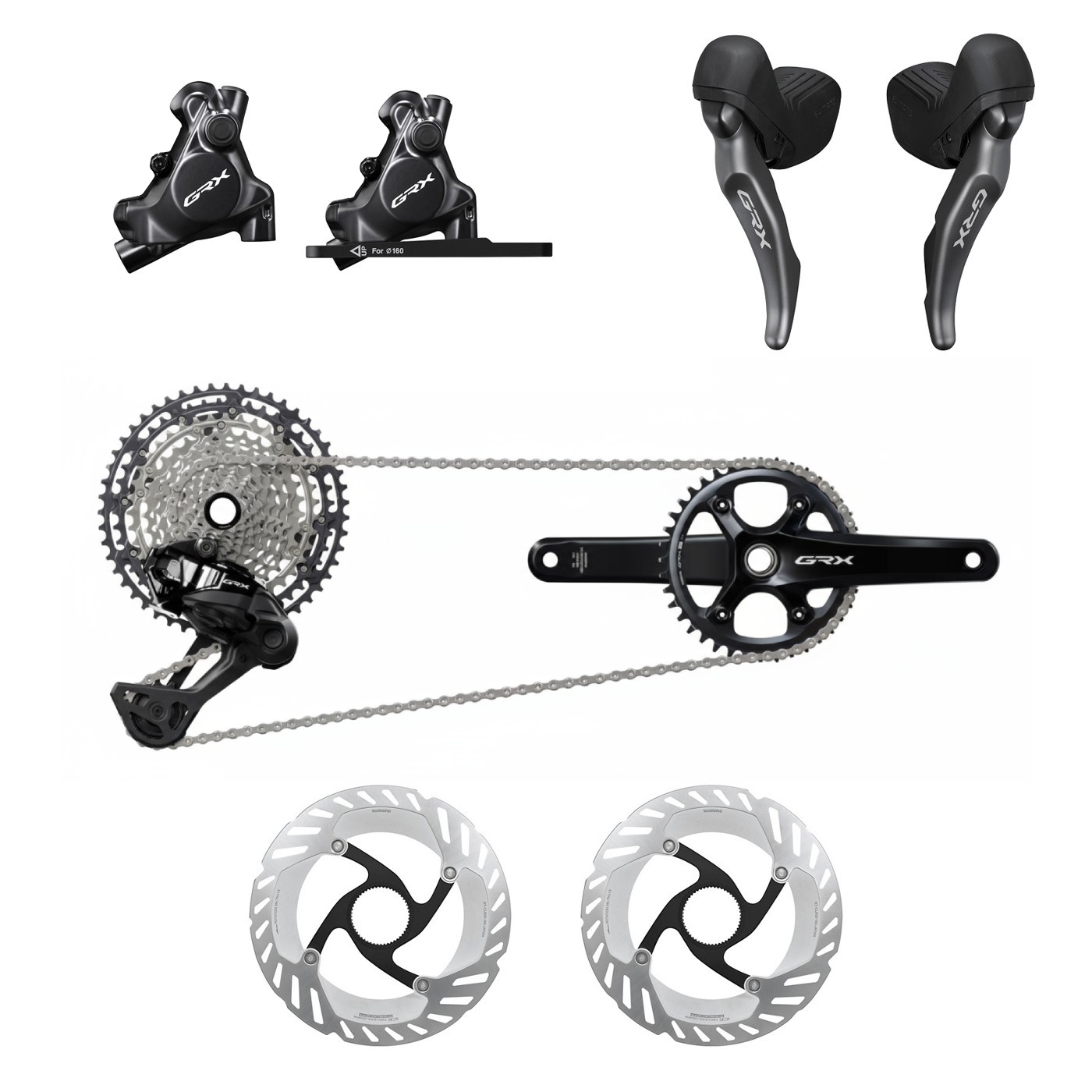 Shimano GRX Di2 RX827 1x12s Gravel Groupset