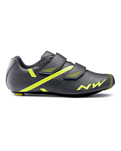 Northwave Jet 2 Scarpe Strada Antracite / Giallo Fluo