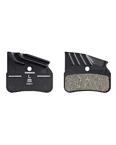 Shimano N03A Pastiglie in Resina con Alette XTR / XT / SLX (4 Pistoni)