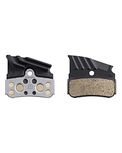 Shimano N04C Pastiglie Metalliche con Alette XTR / XT / SLX (4 Pistoni)