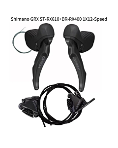 Shimano GRX RX610 Coppia Comandi Gravel + Freni a Disco 1x12v