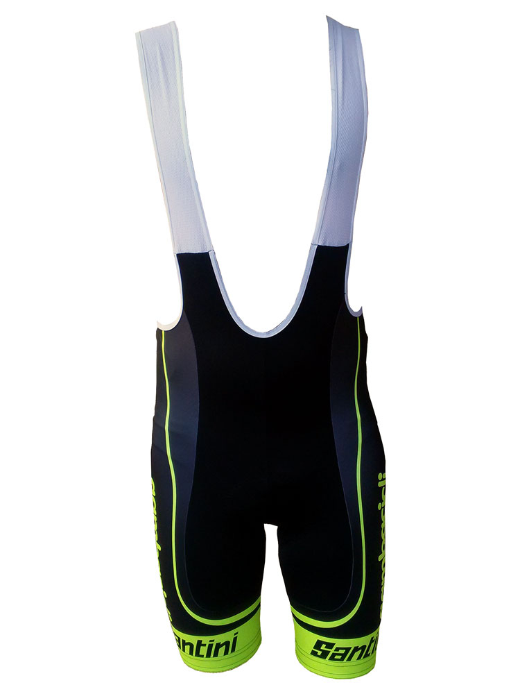 Santini Gambacicli Salopette Estiva Nero / Giallo Fluo